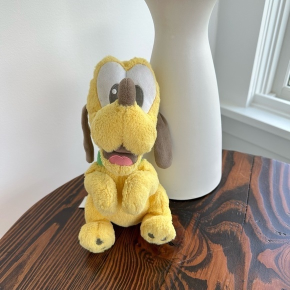 Disney Parks Baby Pluto Yellow Brown and White Soft Cuddle Stuffed Animal Plush - Picture 1 of 9